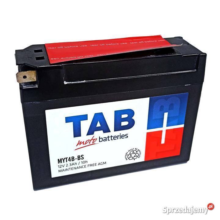 Akumulator motocyklowy TAB YT4BBS 12V 23Ah 40A