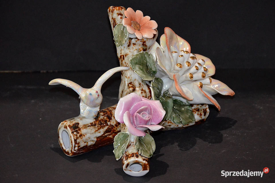 Porcelana Nofi gałąź kwiatowa mniejsza motyle Środa Wielkopolska sprzedam