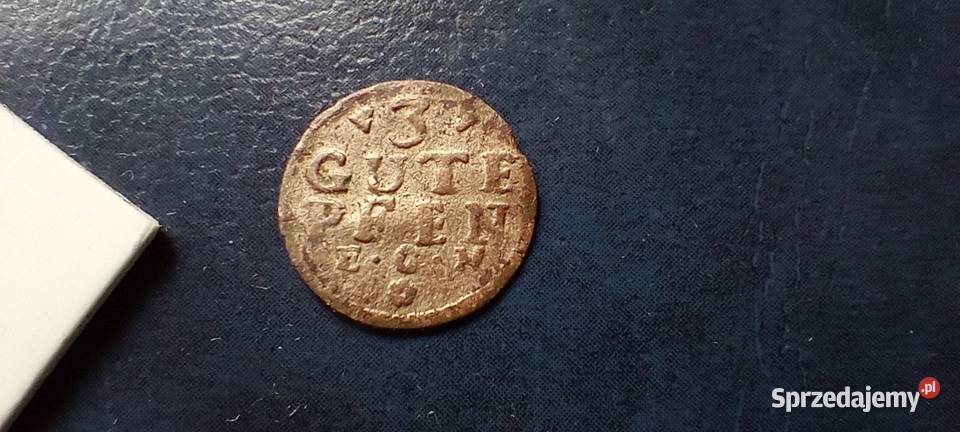 Stare monety 3 fenig 1742 Niemcy srebro Lesko