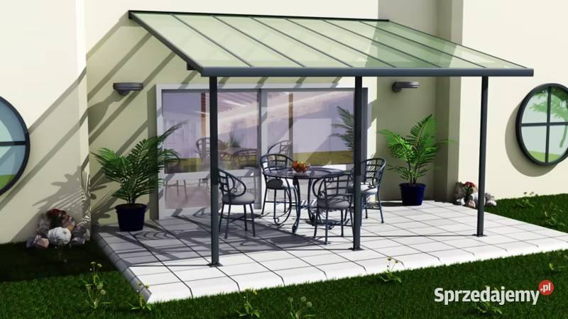 Pergola aluminiowa Verve 42 m x 3 m antracyt Warszawa