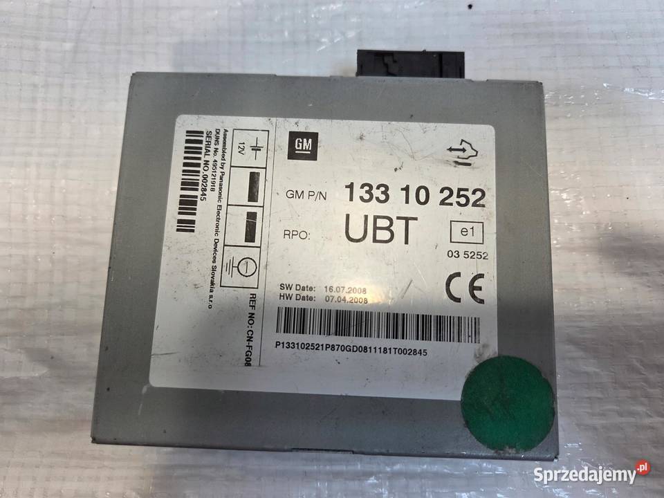 OPEL INSIGNIA A MODUŁ ODBIORNIK RADIA 13310252 osobowe sprzedam