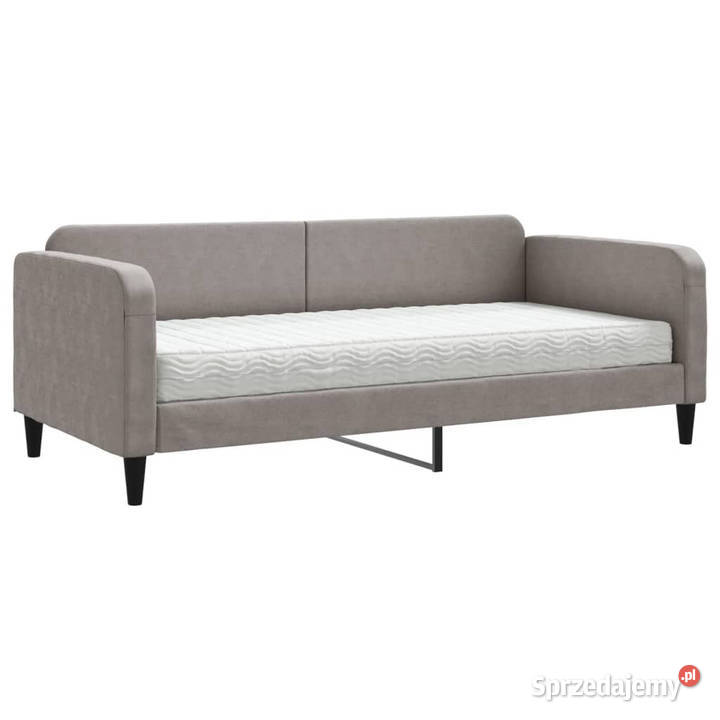 Sofa z materacem do spania kolor taupe tkanina mazowieckie sprzedam
