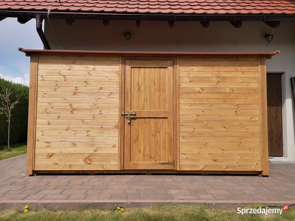 Domek narzędziowy 4 x 15m z dachem prostym Kalety