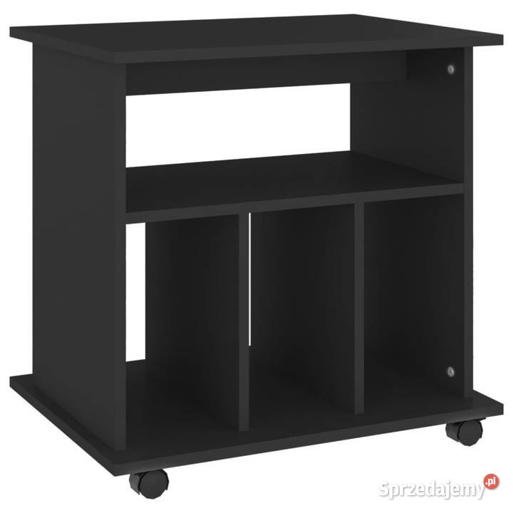Szafka na kółkach czarna 60x45x60 materiał Pozostałe mazowieckie Warszawa