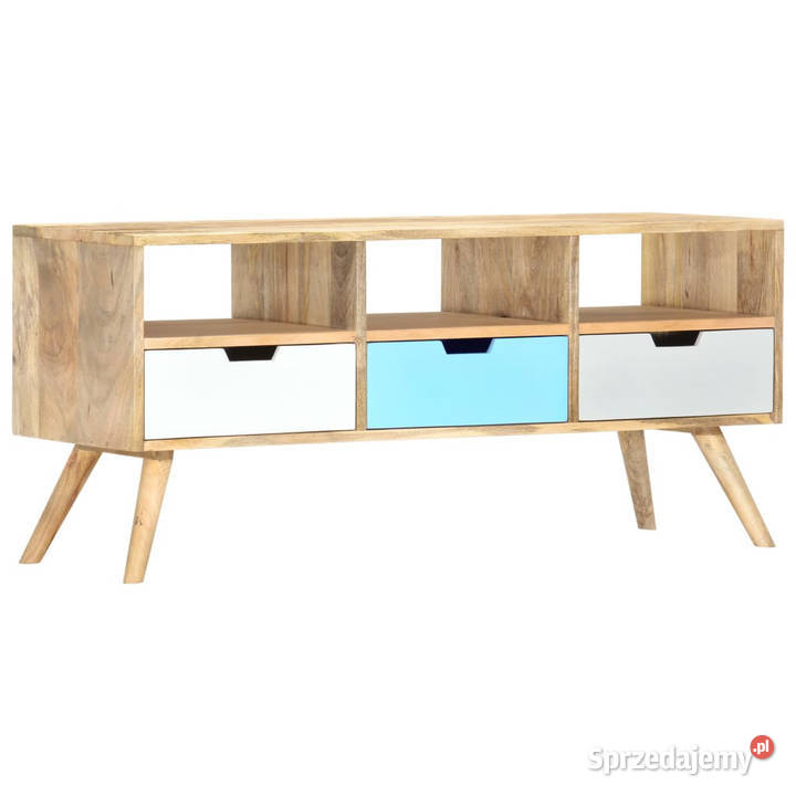 Szafka pod TV 110 x 35 x 48 lite drewno mango mazowieckie Warszawa