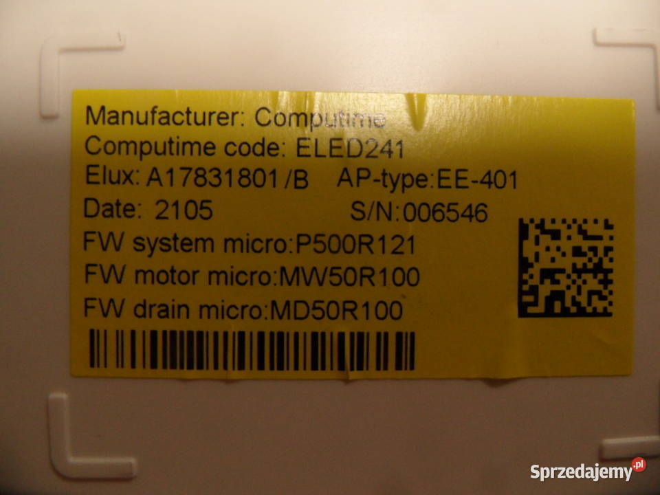 programator sterownik zmywarki electrolux AGD Radlin