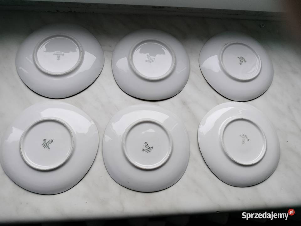 Małe porcelanowe talerzyki konfiturówki zestaw