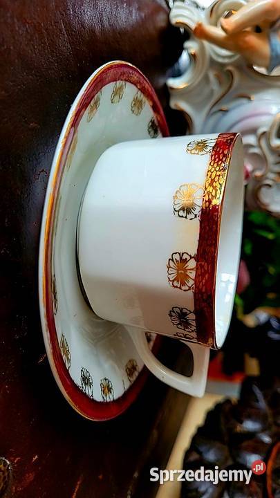 Porcelana filizanka sygnowana Oświęcim