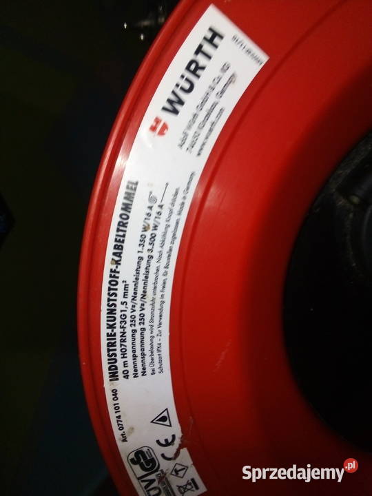 Kabel Przedłużacz Bębnowy 40 metrów firmy WURTH Kable i przewody dolnośląskie