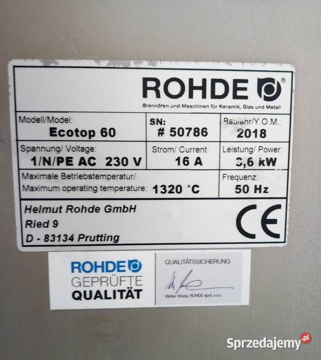 Piec do wypalania ceramiki 230V Puławy