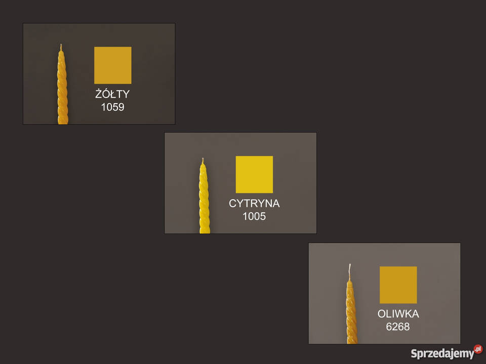 Świeczki Welurowe 275 Świece Metaliczne 190 odcienie czerwieni sprzedam