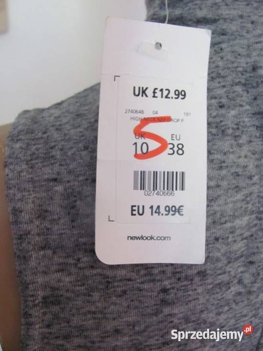 bluzka z półgolfem LOOK M 38 high neck nep dro