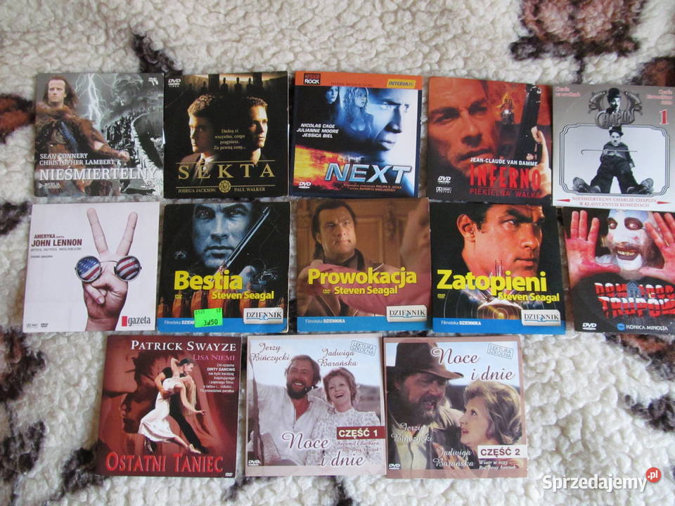 Płyty DVD z filmami zestaw 13 nowe Lublin