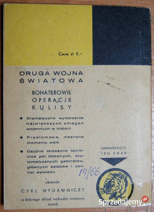 Żółty Tygrys Ludzie bez skrzydeł 1966 miękka Parczew sprzedam