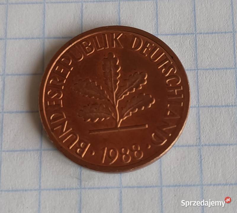 2 FENIGI 2 PFENNIG 1988 J NIEMCY Numizmatyka sprzedam
