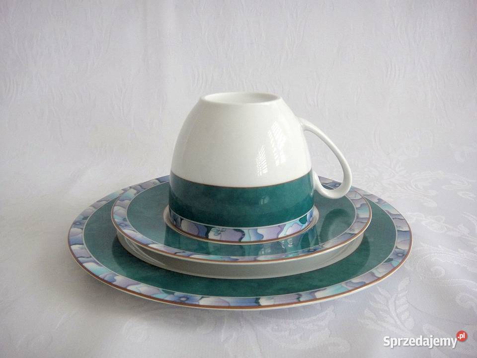 Zestaw śniadaniowy z porcelany trio jednej osoby świętokrzyskie