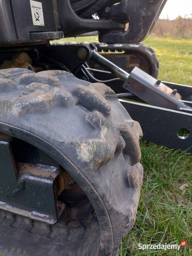 Minikoparka Bobcat E19 łyżki 3 sztuki pływająca Paradyż