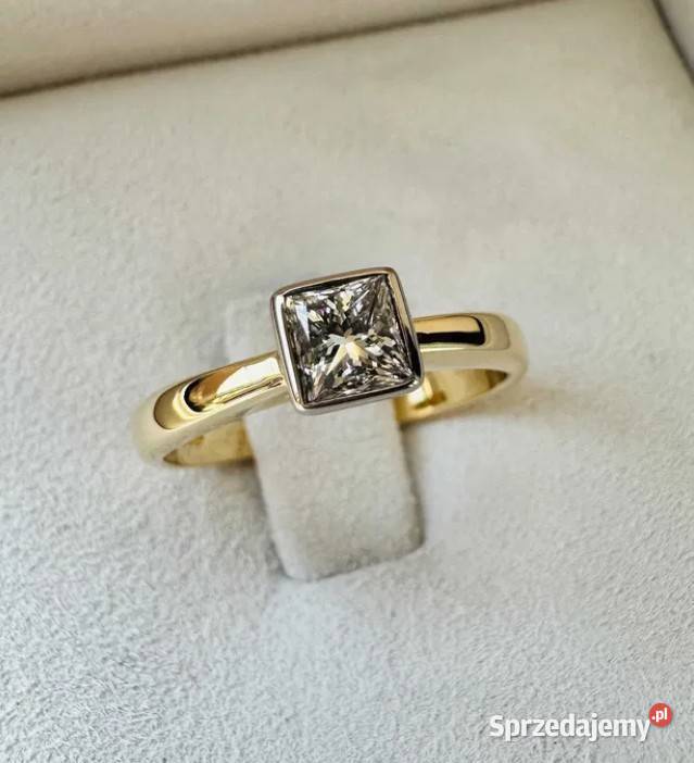 Złoty Pierścionek z Diamentem 05 ct Okazja mazowieckie Warszawa