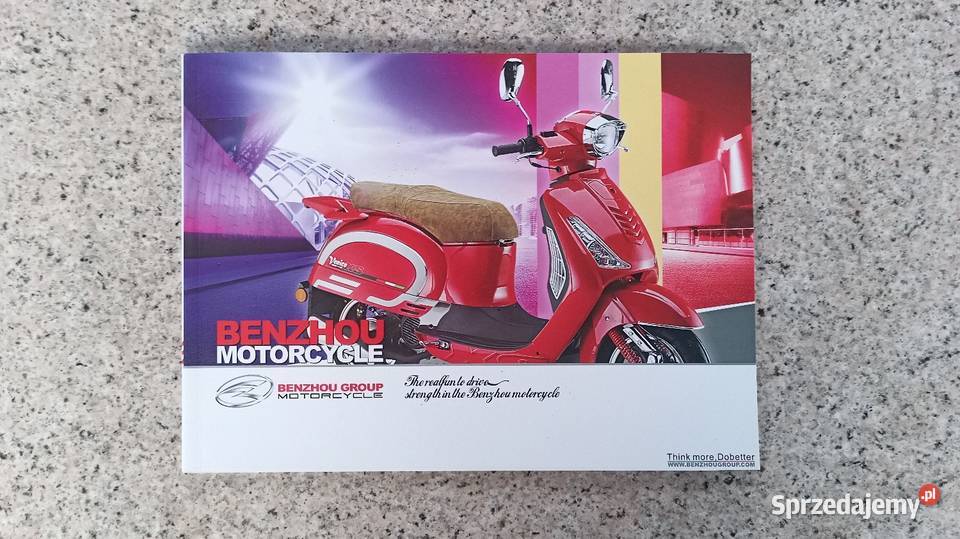 BENZHOU Motorcycle Broszura Prospekt Bytom sprzedam