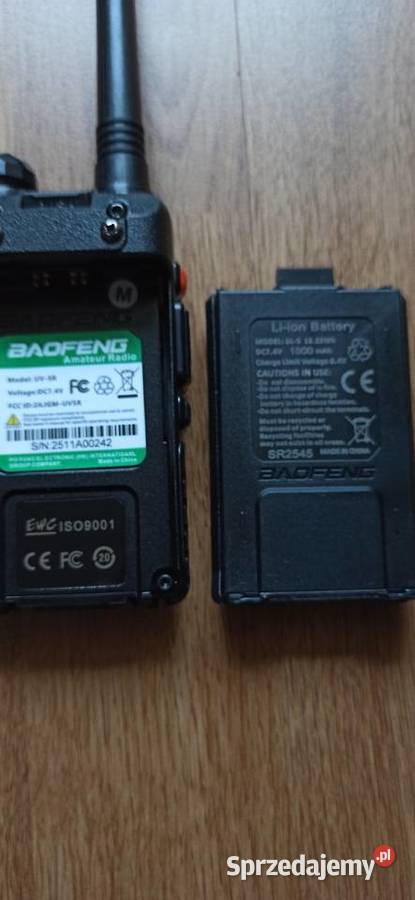 Radiotelefon Baofeng UV5R policja straż pożarna