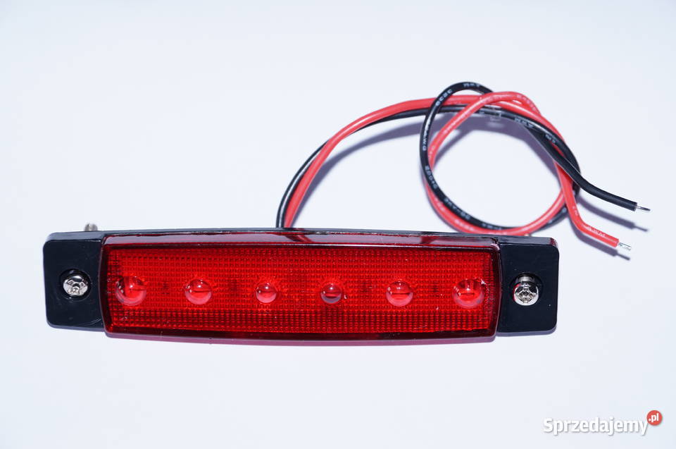 Lampa obrysowa czerwona 6 led czerwona Lampy obrysowe zachodniopomorskie Wierzchowo