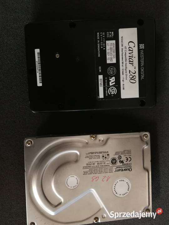Dysk 35 QUANTUM Fireball 1280AT PATA IDE ATA Pojemność < 80 Szczecin sprzedam