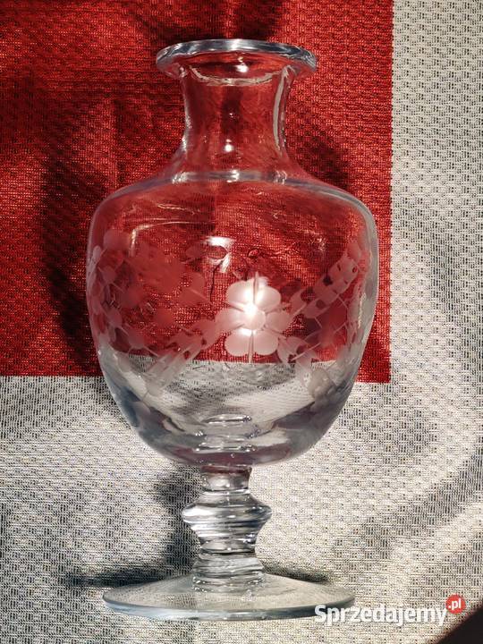 Wazonik vintage kryształowy hand made Wrocław sprzedam