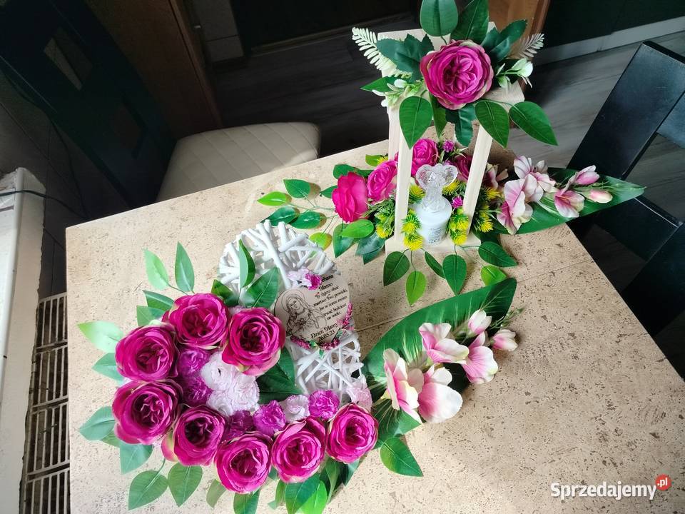 Serce na cmentarz na Dzień Mamy Słaboszewo