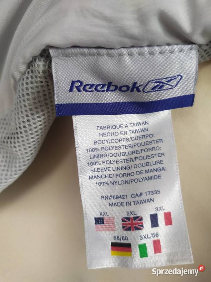 Kurtka wiosenna szara Reebok XXL 60