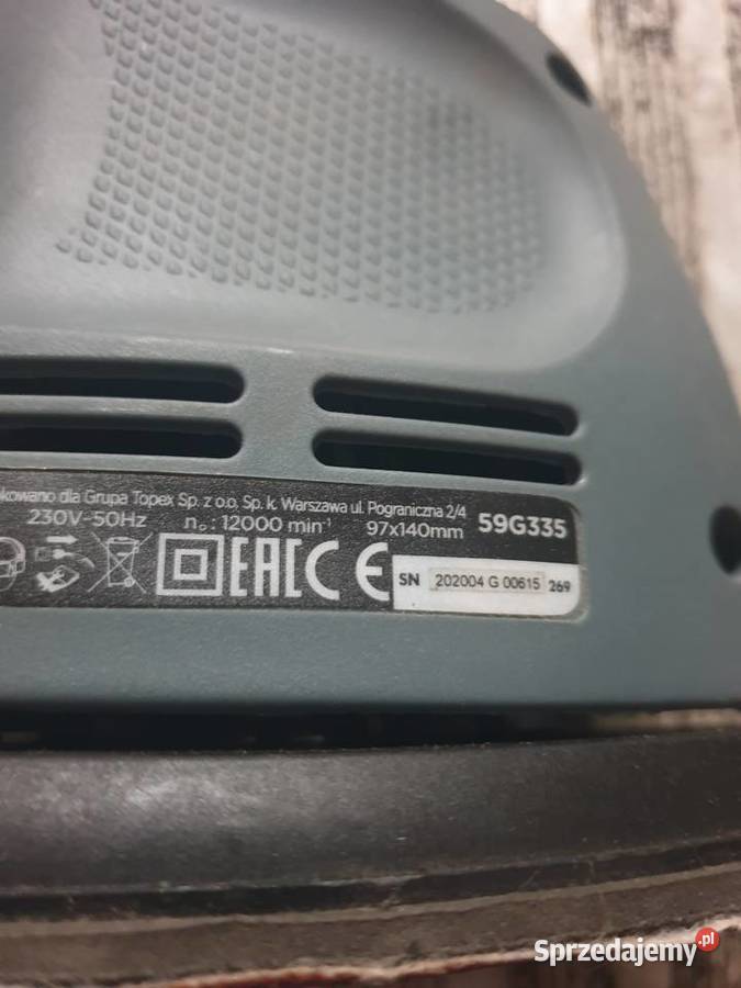 SZLIFIERKA OSCYLACYJNA GRAPHITE 59G335 warmińsko-mazurskie Dobre Miasto