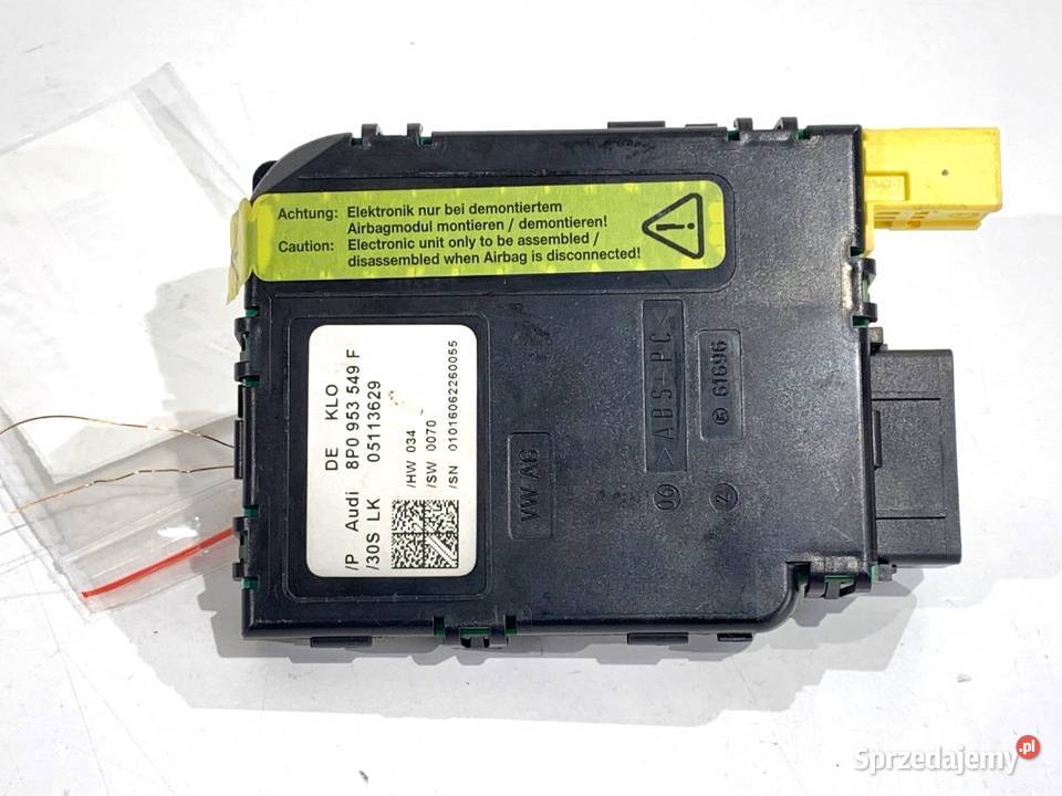 CZUJNIK KĄTA SKRĘTU AUDI A3 8P 8P0953549F 0313