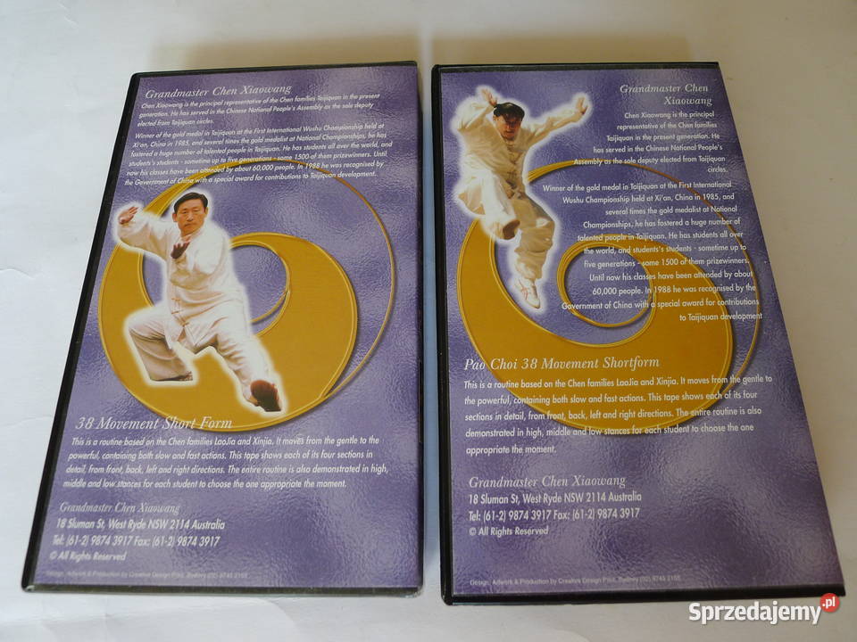 CHEN XIAOWANG Chen Taiji 38 form czIII VHS tasma dokument mazowieckie