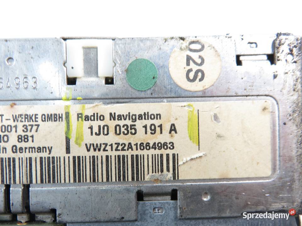 RADIO VW POLO IV 9N 1J0035191A KOD