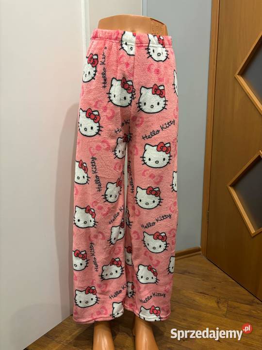 Spodnie piżamowe na gumce hello Kitty różowy Hażlach