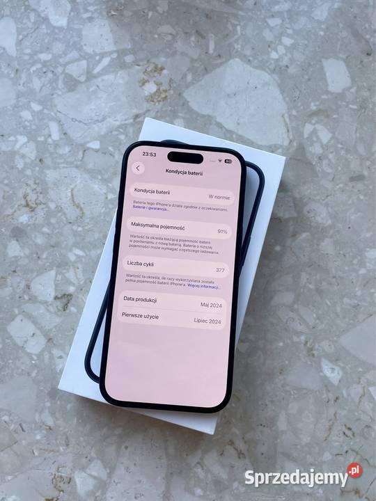 Iphone 15 128GB 91 kondycji baterii Okazja Apple / iPhone Tarnów