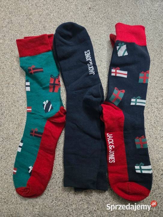 Skarpety bożonarodzeniowe JackJones 3pack stan Czaplinek