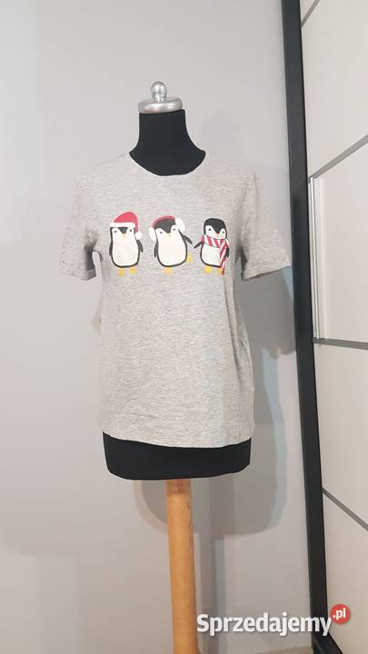 Pieces tshirt damski z motywem świątecznym M małopolskie Kraków