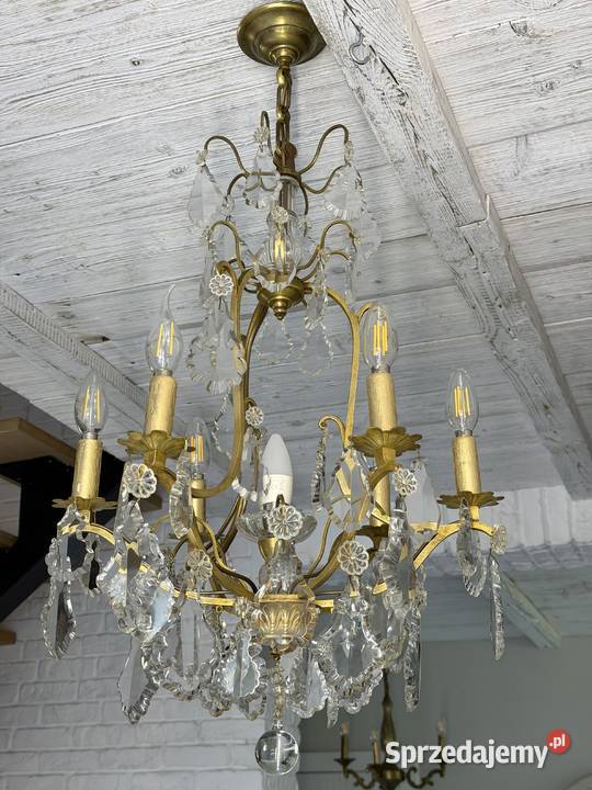 Francuski kryształowy Żyrandol 55 renowacji sprzedam