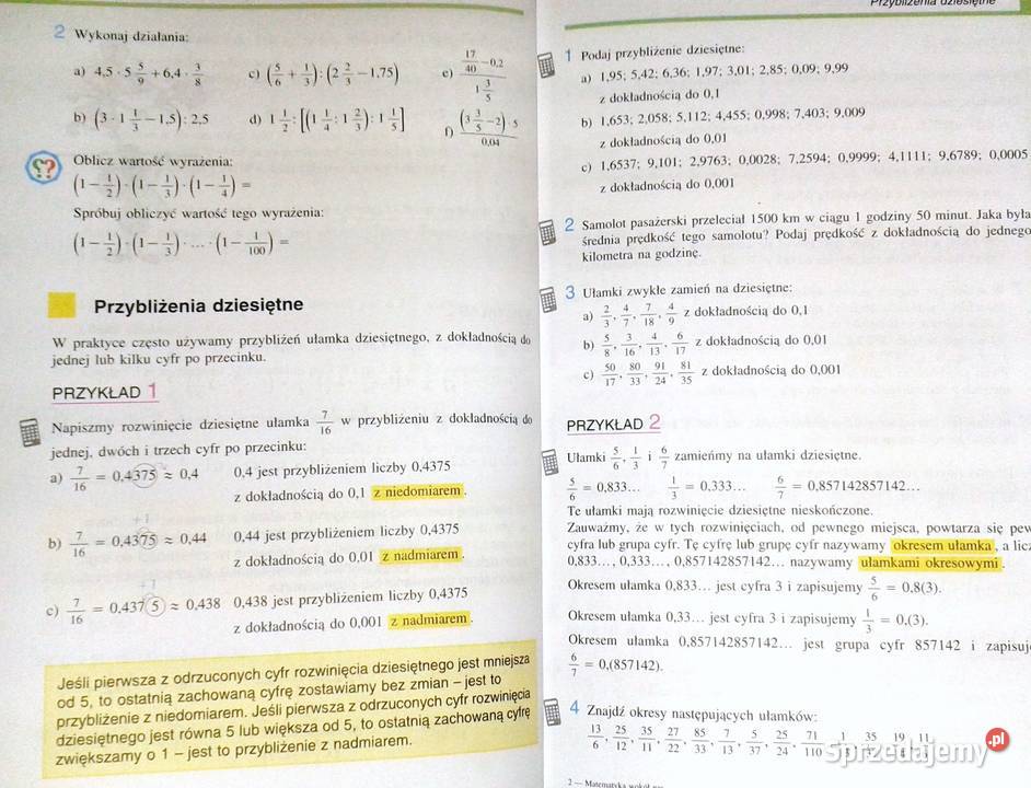 Matematyka wokół nas 1 Podręcznik gimnazjum A Chełm sprzedam