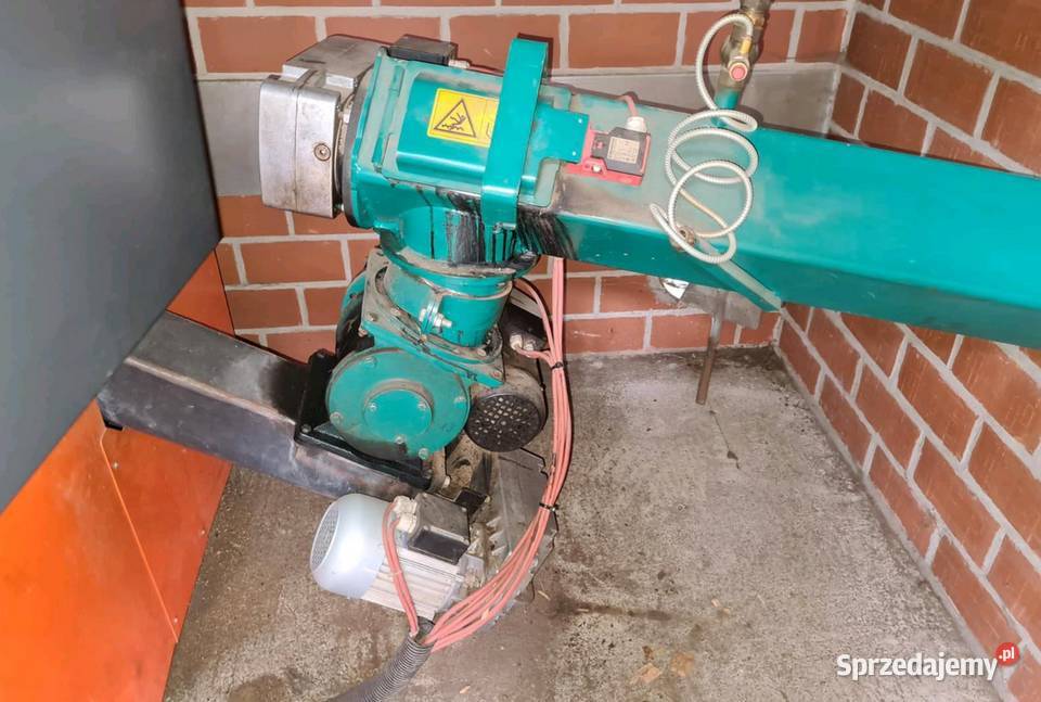Piec na Trociny 100 kw Zrębka Owies Pestka inne stal Piece i kominki Kożuchów sprzedam