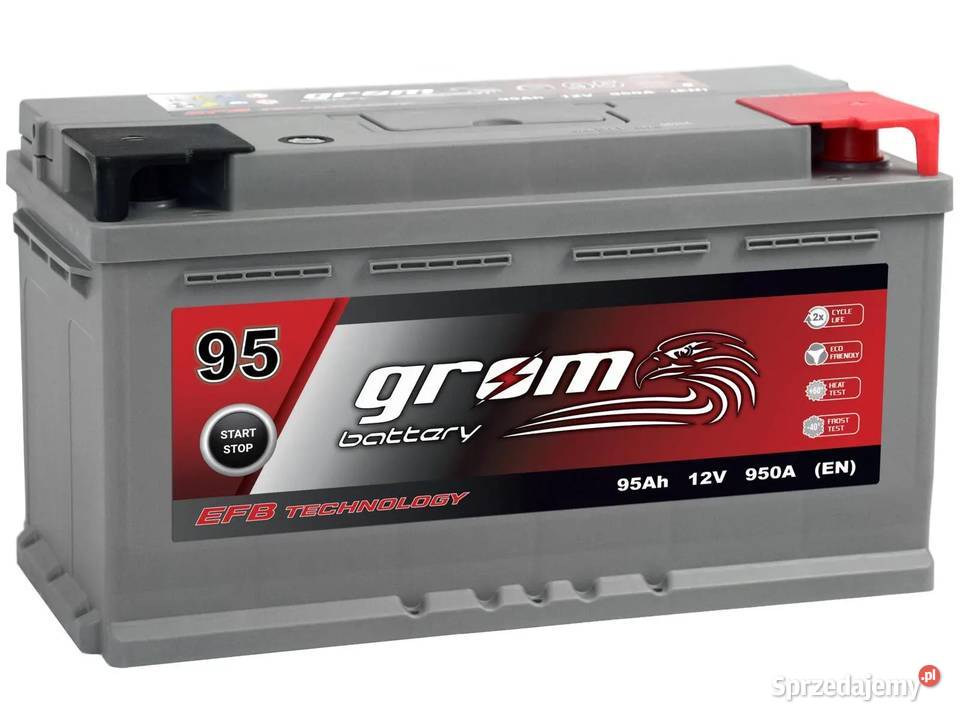 Akumulator GROM EFB STARTSTOP 95Ah 950A Prawy Układ elektryczny Wrocław