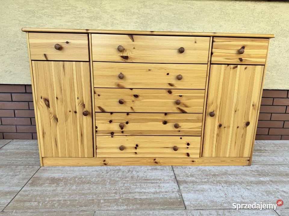 Komoda drewniana sosnowa z szufladami szafka Garwolin sprzedam