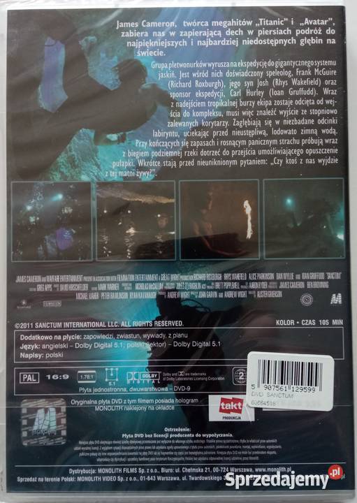 Sanctum DVD Richard Roxburgh Ioan Gruffudd FOLIA Łódź sprzedam