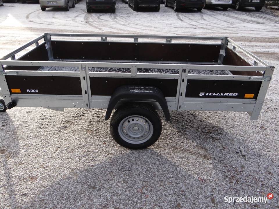 Przyczepka Samochodowa Tema WOOD 26122 tandem burtowe Pińczów