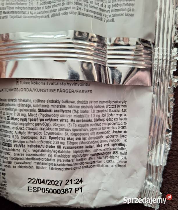 Sprzedam saszetki kota perfect fit 1 plus Opole