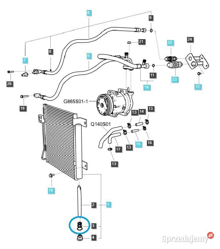 Filtr skraplacza klimatyzacji TRG865 LS Tractor