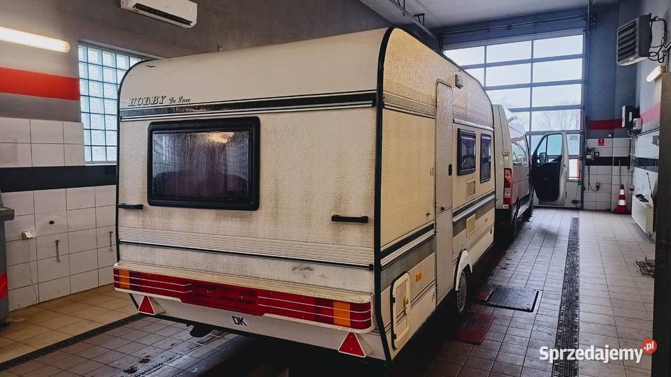 przyczepa kempingowa HOBBY campingowa kemping śląskie Międzybrodzie Bialskie sprzedam