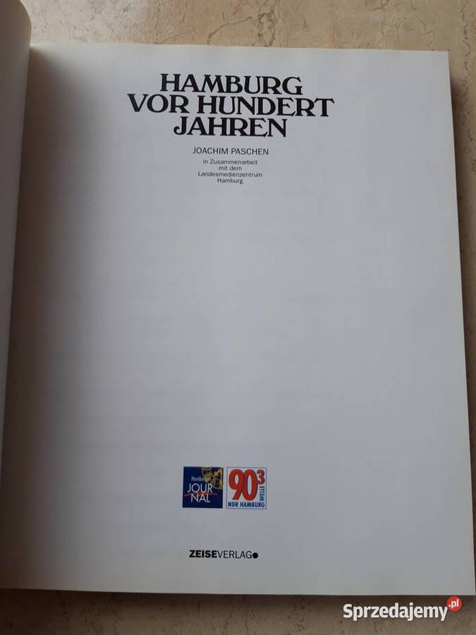 Hamburg vor hundert jahren Joachim Paschen album Antykwariat sprzedam