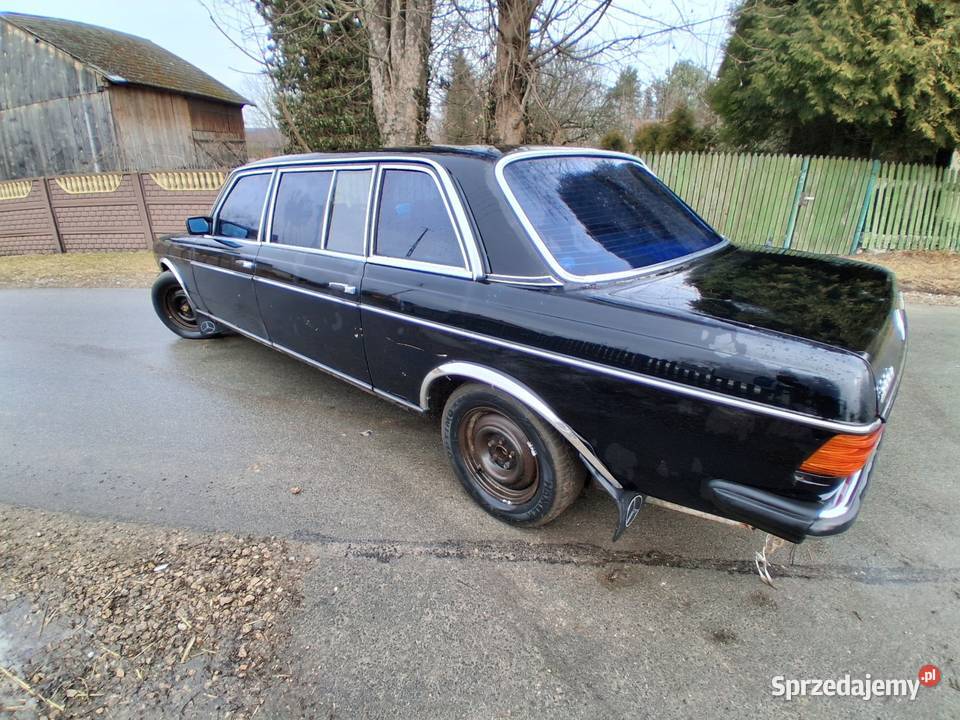 Mercedes w123 30d 1986 r wersja Long 7 osobowy Sekursko