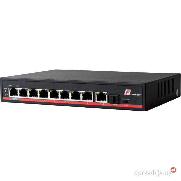 SWITCH POE GETFORT 81SFP Gigabit Ethernet 120W